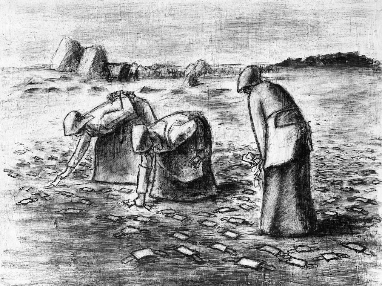 Mask Gleaners by Donald Patten